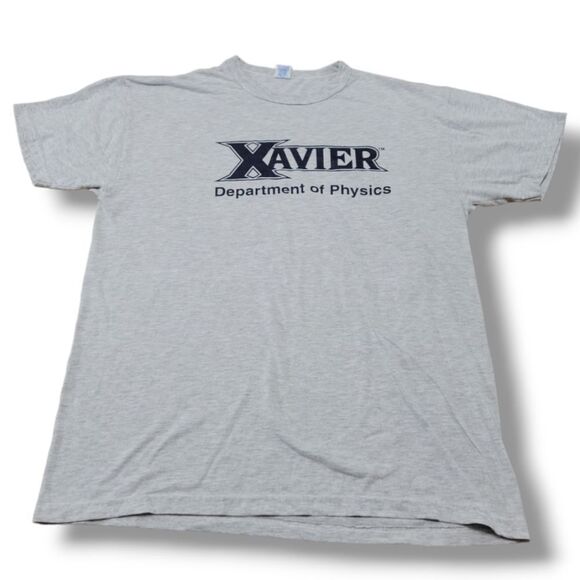 Vintage Russell Athletic Shirt Size Large Xavier Department Of Physics T-Shirt - Picture 1 of 6